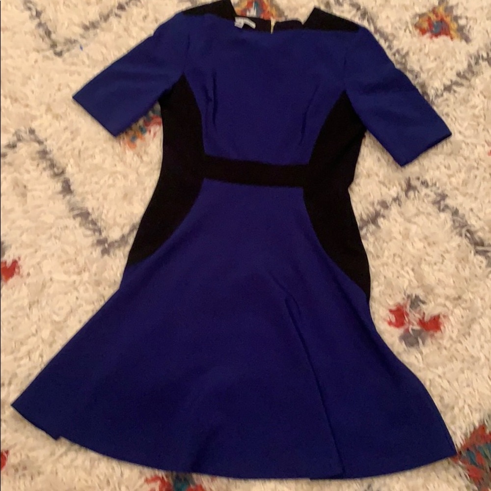 Maggy London blue and black dress